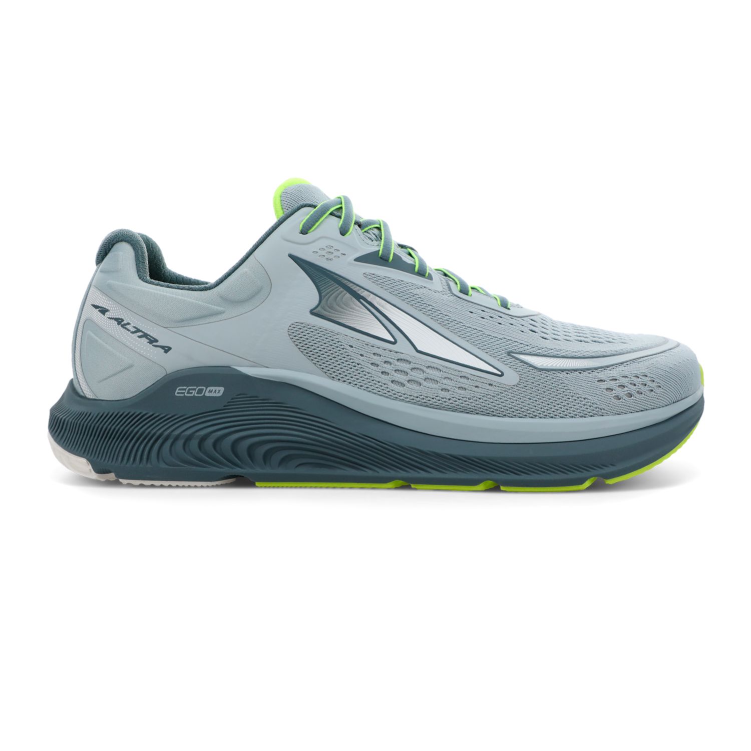 Altra Mens Paradigm 6 Road Running Shoes Grey/Light Green | PVIE-60952